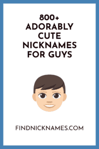 Cute Nicknames For Boys
