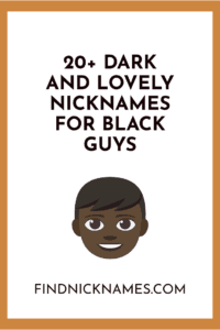 Nicknames for black guys