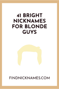 Nicknames for blonde guys