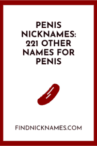 Penis Nicknames