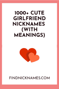 Cute nicknames for boyfriend and girlfriend