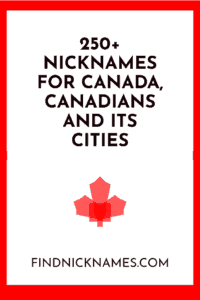 Canadian nicknames