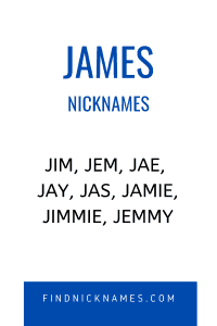 James Nicknames