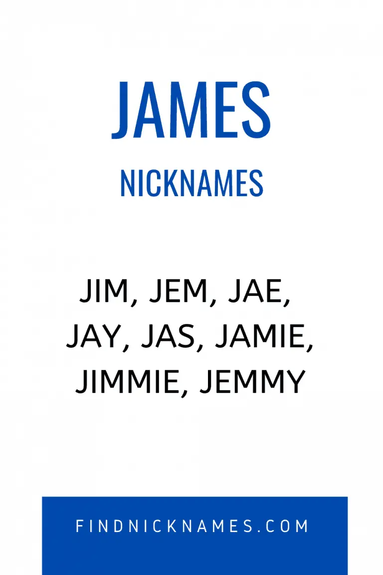 70+ Cool and Popular Nicknames for James — Find Nicknames