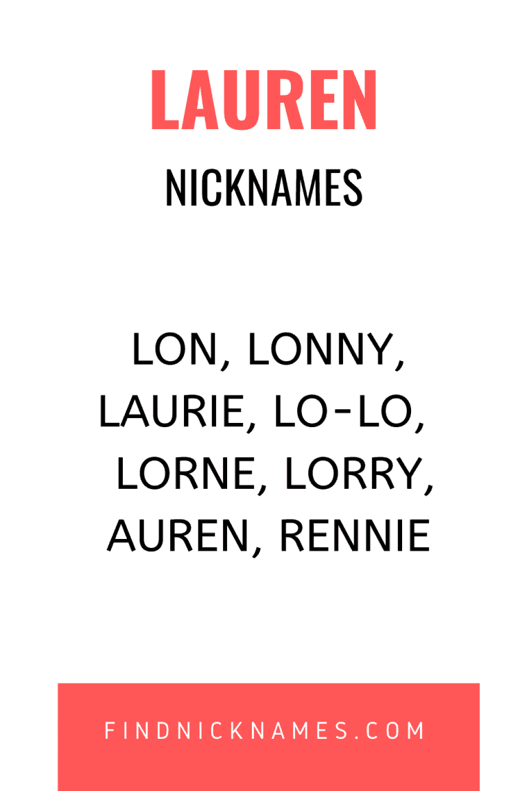 30+ Creative Nicknames for Lauren — Find Nicknames
