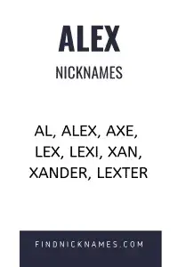 60 Awesome Nicknames For Alex Find Nicknames