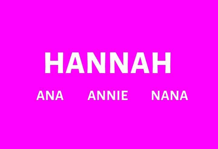 70 Delightful Nicknames For Hannah Find Nicknames