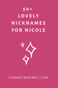 Nicole nicknames