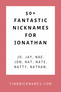 Jonathan Nicknames
