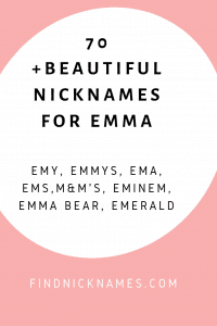 Emma Nicknames