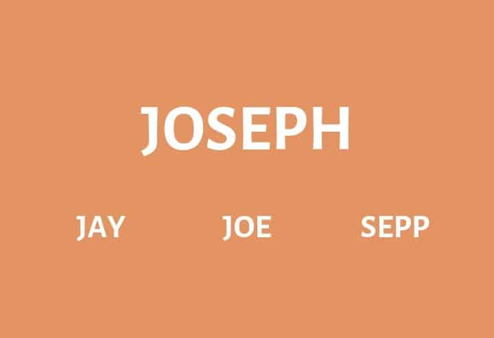 90+ Awesome Nicknames for Joseph — Find Nicknames
