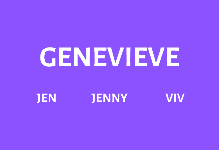 Nicknames for Genevieve