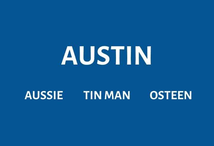 30 Awesome Nicknames for Austin Find Nicknames 