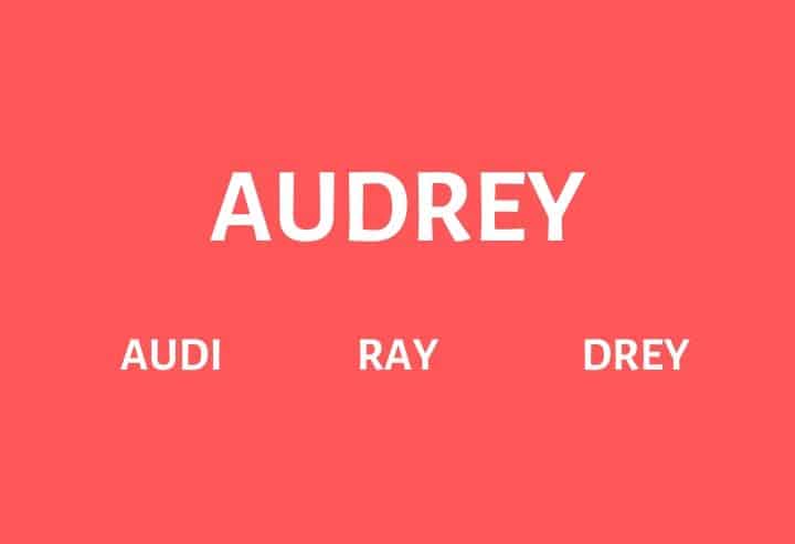 Nicknames for Audrey