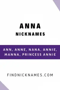 40 Popular Nicknames For Anna Find Nicknames
