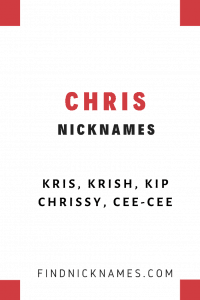 Chris Nicknames