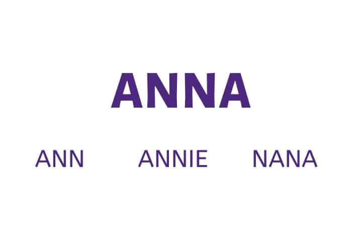 40 Popular Nicknames For Anna Find Nicknames
