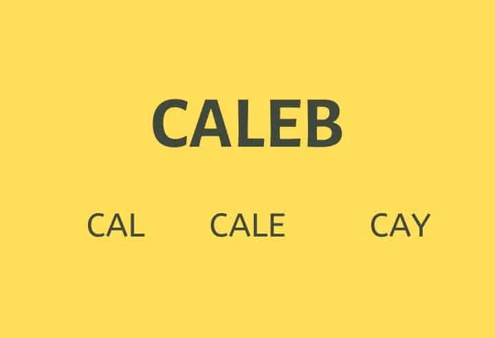 Nicknames for Caleb