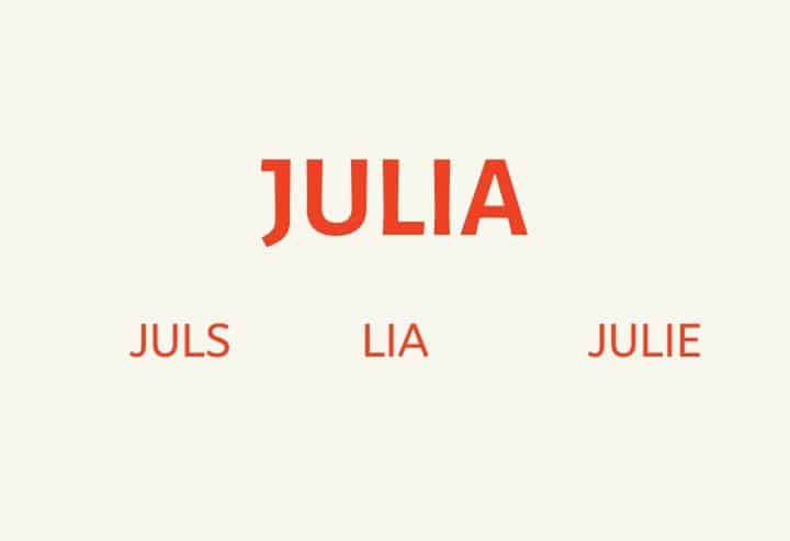 30+ Popular Nicknames for Julia - Find Nicknames.
