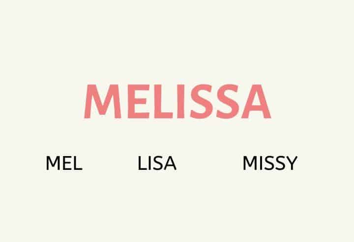 Nicknames for Melissa