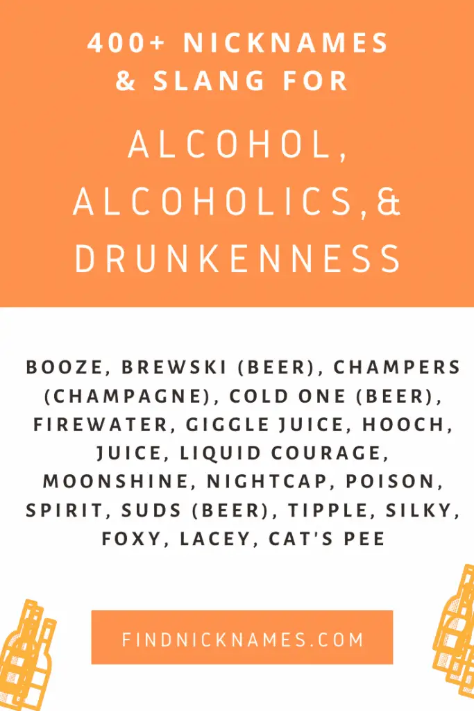 400+ Nicknames, Names, and Slang for Alcohol — Find Nicknames