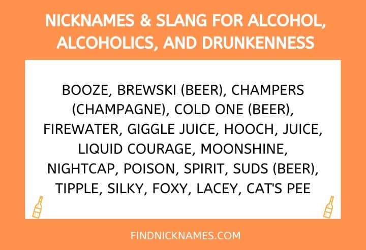 400+ Nicknames, Names, and Slang for Alcohol — Find Nicknames