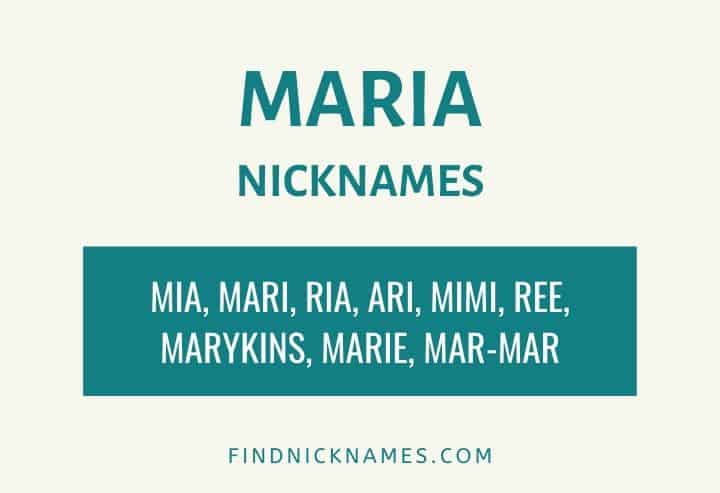20+ Creative Nicknames for Maria — Find Nicknames