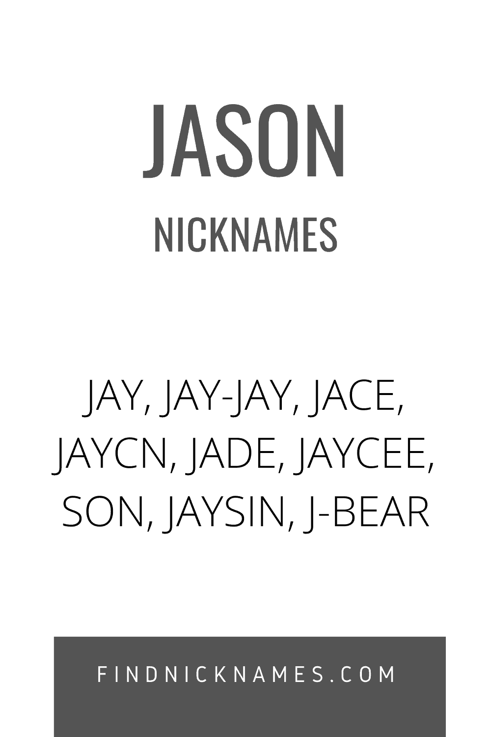 30+ Popular Nicknames for Jason — Find Nicknames