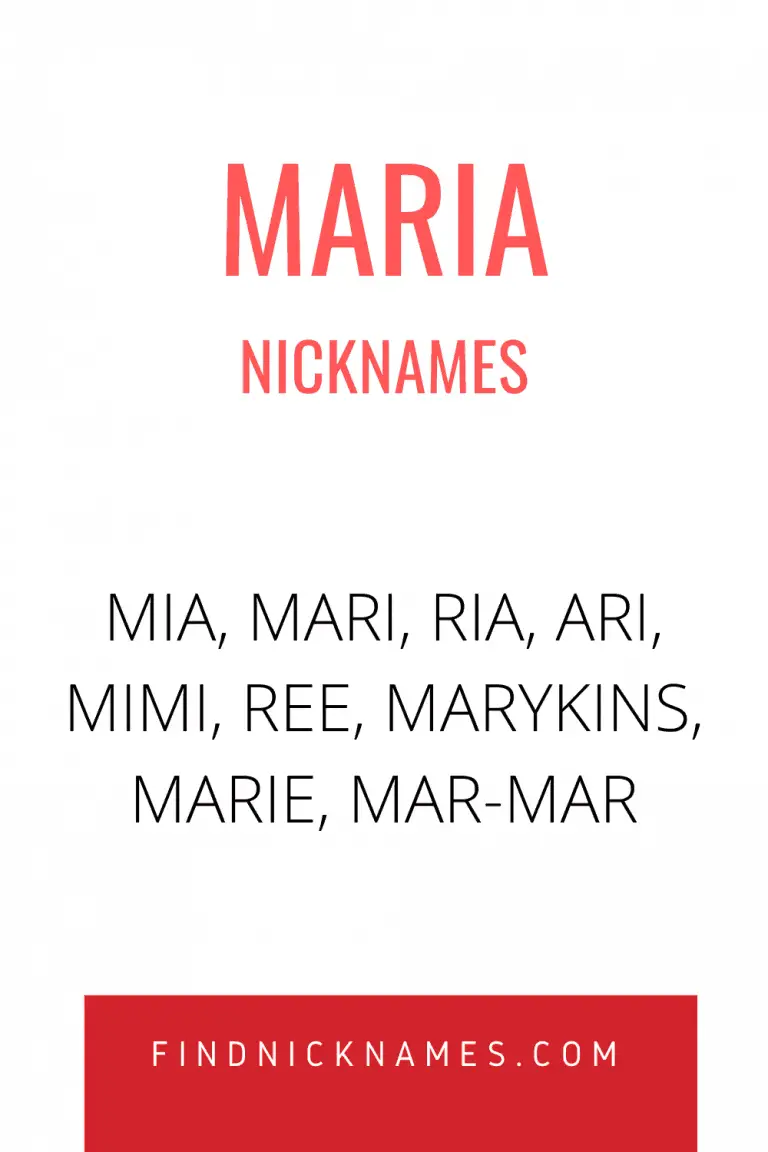 20+ Creative Nicknames for Maria — Find Nicknames
