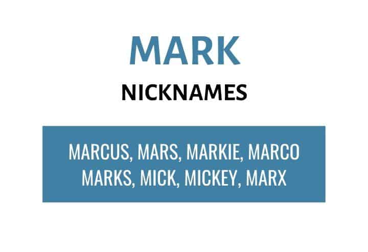 Nicknames for Mark
