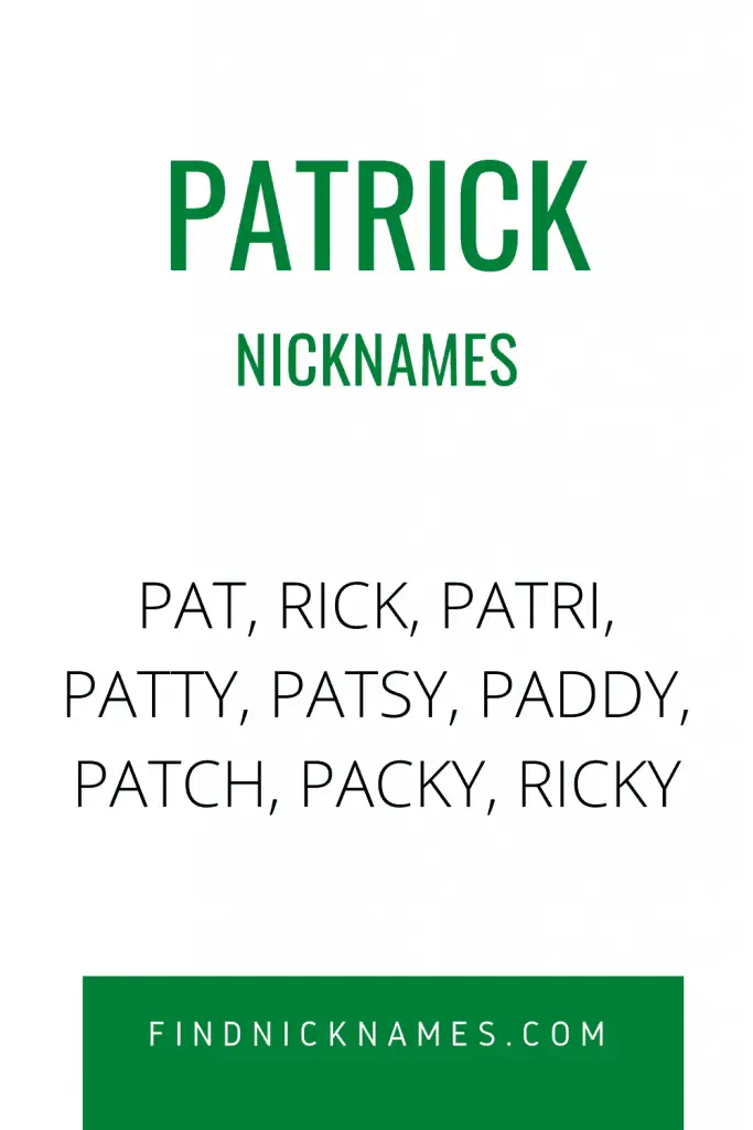 35+ Creative Nicknames for Patrick — Find Nicknames