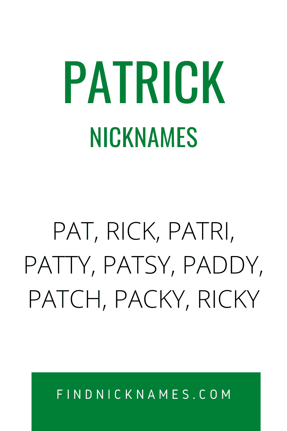 35+ Creative Nicknames for Patrick — Find Nicknames