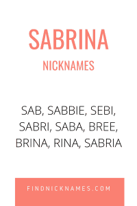 Sabrina Nicknames