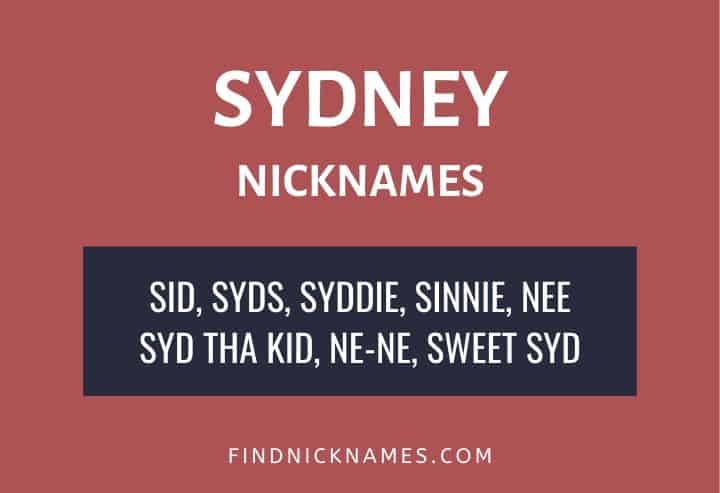 Sydney Nicknames
