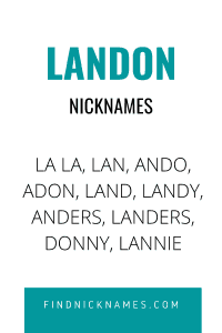 Landon Nicknames