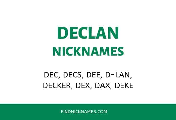 Nicknames for Declan