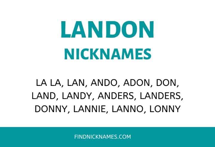Nicknames for Landon