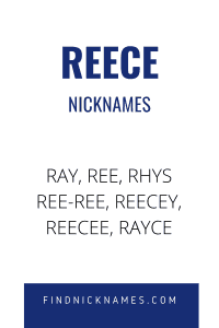 Reece Nicknames