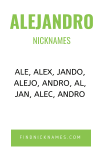 Alejandro Nicknames