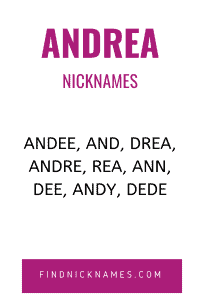Andrea Nicknames