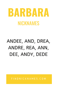 Barbara Nicknames
