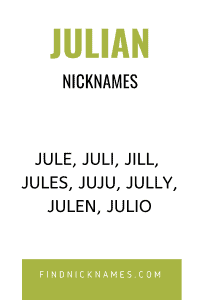 Julian Nicknames