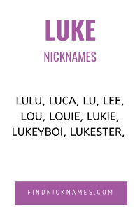Luke Nicknames