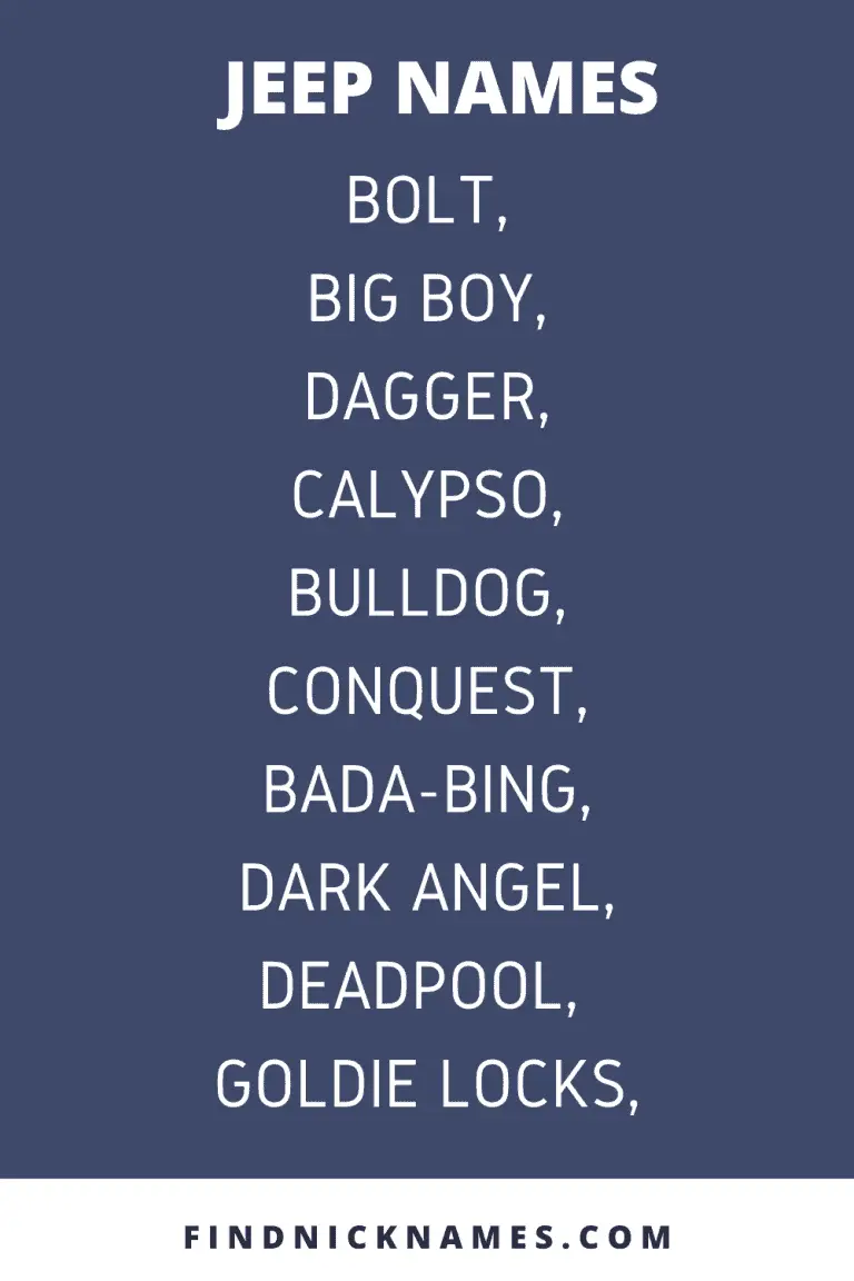 300+ Creative, Funny, and Badass Jeep Names — Find Nicknames