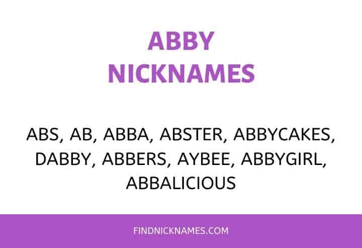 Nicknames for Abby