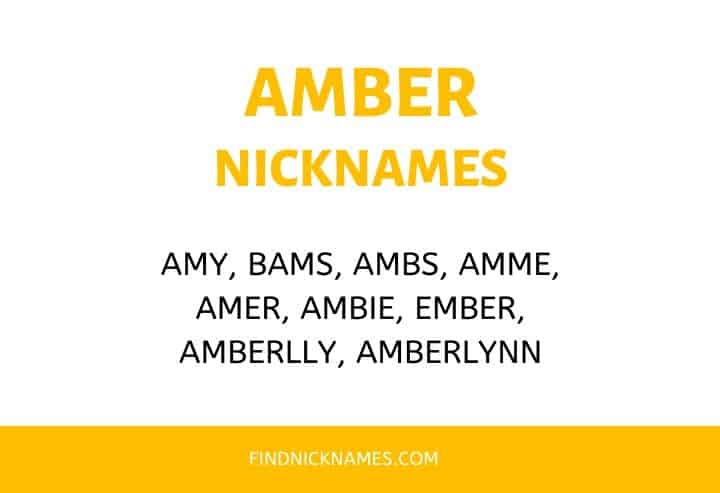 Nicknames for Amber