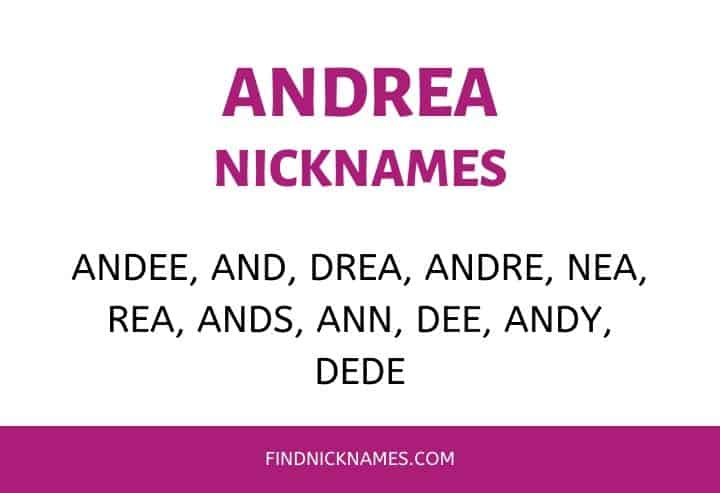 Nicknames for Andrea