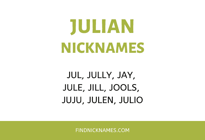 Nicknames for Julian