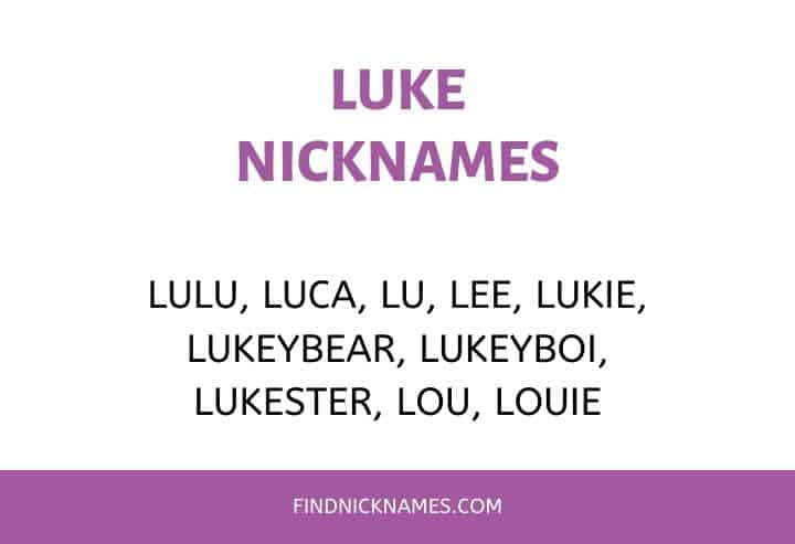 Nicknames for Luke