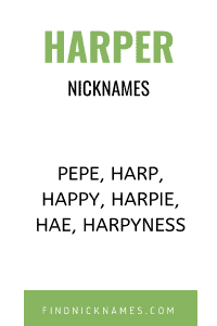 30+ Creative Nicknames for Harper — Find Nicknames